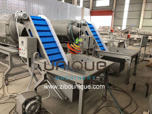 자동 감자 껍질을 벗기는 기계 2.25 kw 전력 및 스테인레스 스틸 304