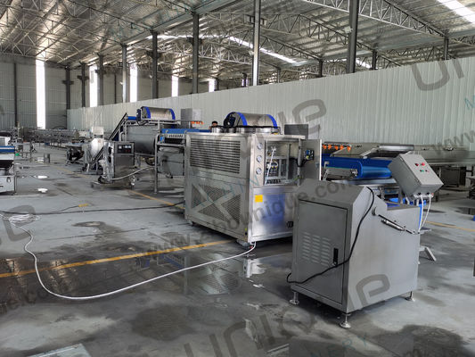 과일과 채소 채소 샐러드 세척 라인 5000 KG 처리 효율