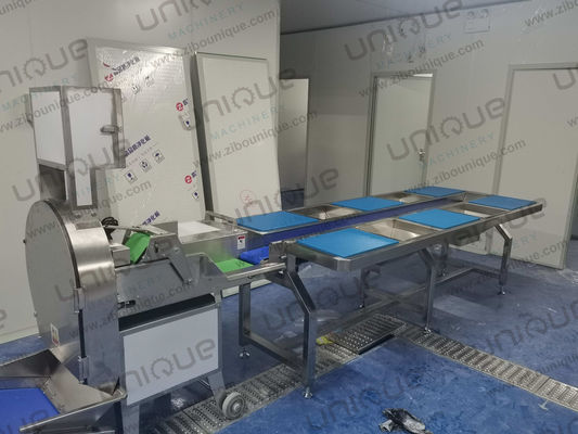 채소 절단 기계 800-3000kg / h 용량 UNK에서 효율적으로 잎겨드랑이를 절단