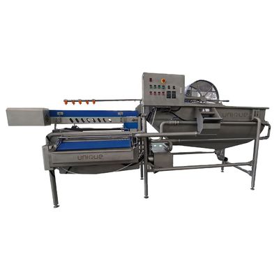 주문형 전압 1.5t / h 용량 채소 및 샐러드 세탁기 청소