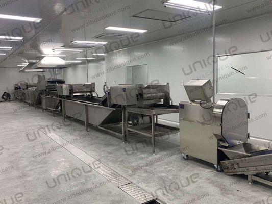 브로콜리 콩고추 세척 및 블랜싱 기계