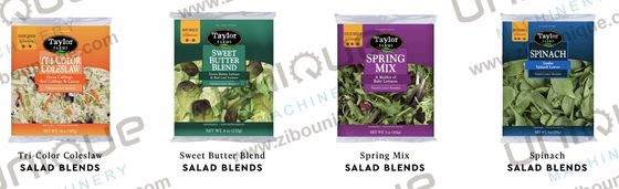 높은 용량 2000kg/h 채소 절단 샐러드 샐러드 세탁 처리 라인 기계