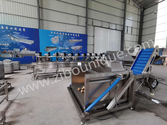 뿌리 채소 와 그 밖 의 식물 들 을 번거로움 이 없는 상태 에서 배하 하는 수압 튀기 기계