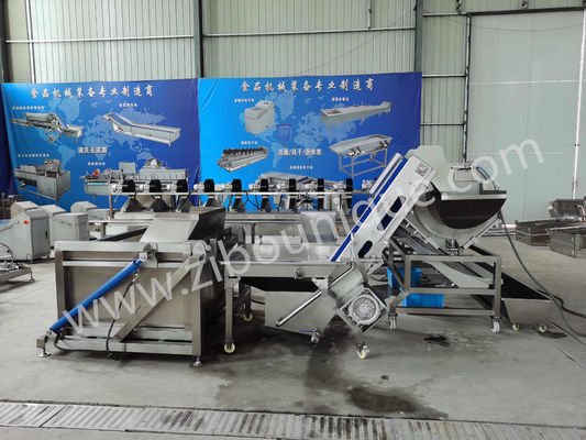 뿌리 채소 와 그 밖 의 식물 들 을 번거로움 이 없는 상태 에서 배하 하는 수압 튀기 기계