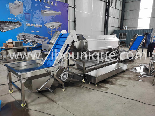 식품 가공 산업 4.12 kw 산업용 감자 껍질 벗기기