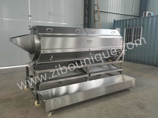 비디오 기술 지원 세척 및 감자 껍질을 벗기위한 중량 감자 껍질 벗기 기계