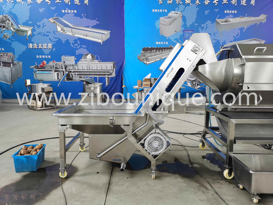 2200KG 용량 감자 껍질 껍질 벗기는 기계 대량 생산에 이상적입니다.