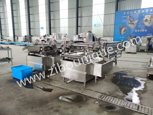 신선한 얼음 썰매를 위한 과일과 채소 세척기 청소 기계