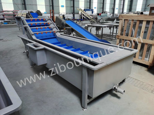 1000-1500kg/h 용량 과일과 채소를 위한 샐러드 잎 채소 세탁기
