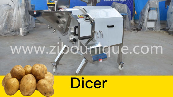 산업용 양파 절단 기계 1.5kw 전기 채소 큐브 절단기 효율성
